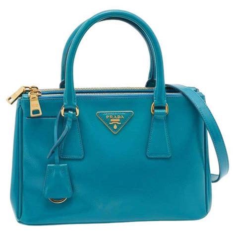 nwob prada turquoise saffiano leather|More.